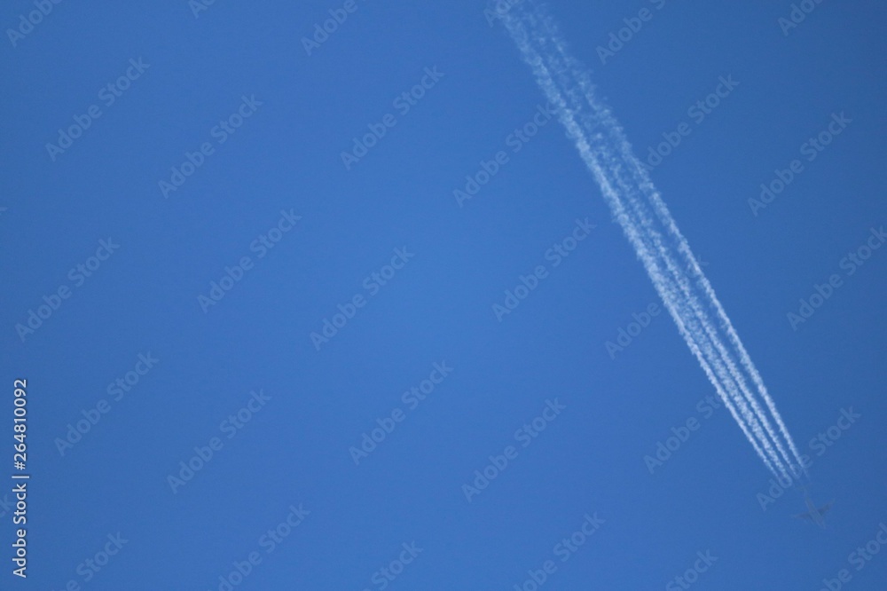 airplane in sky airplane in sky
