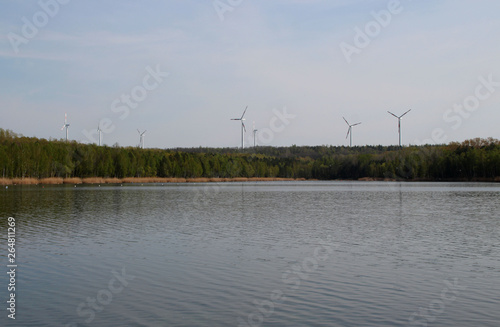 Ein Windpark in Sachsen Anhalt