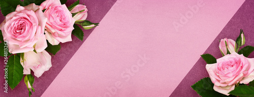 Modern flat lay background ...