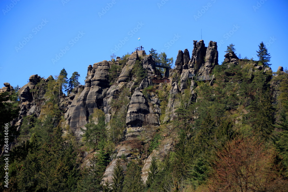 Nonnenfelsen im Zittauer Gebirge bei Jonsdorf