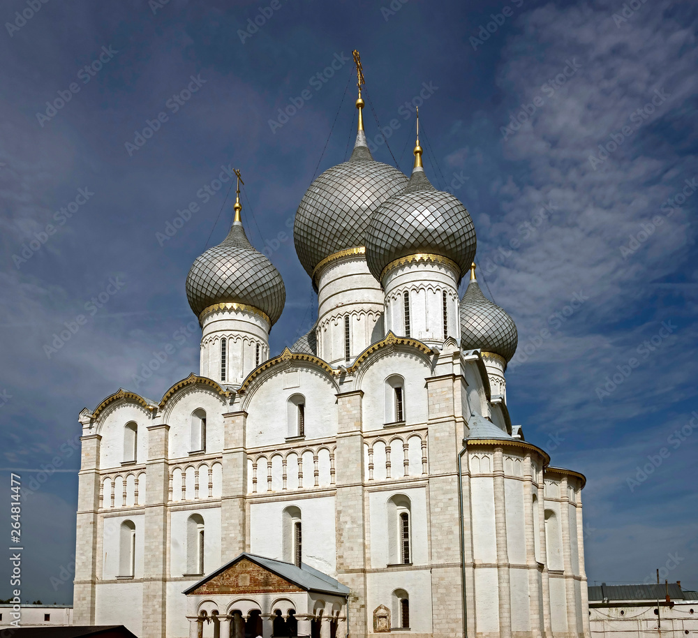 Assumption cathedral. Kremlin in the city of Rostov, Russia