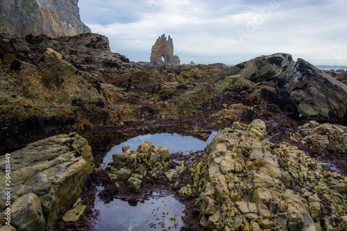 Landscape of Portizuelo Beach, Asturias, Spain photo