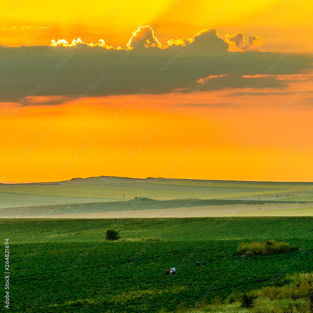 Sunrise in Yambol, Bulgaria, morning sun Sunrise in Yambol, Bulgaria, morning sun