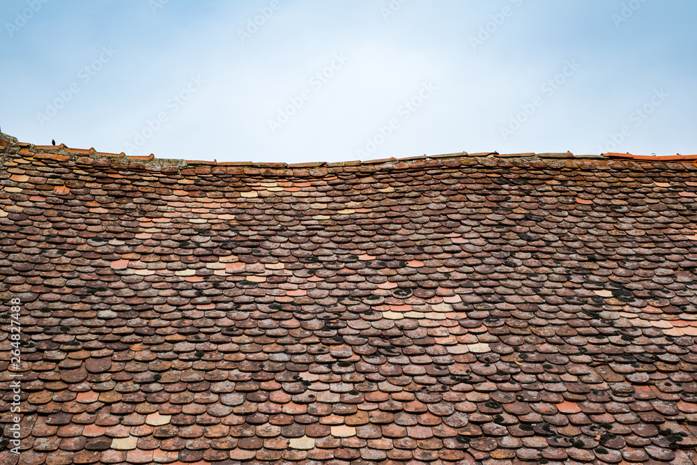 old roof tiles with moss on them old roof tiles with moss on them