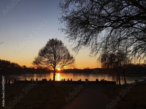 Sunset in Münster (Germany)
