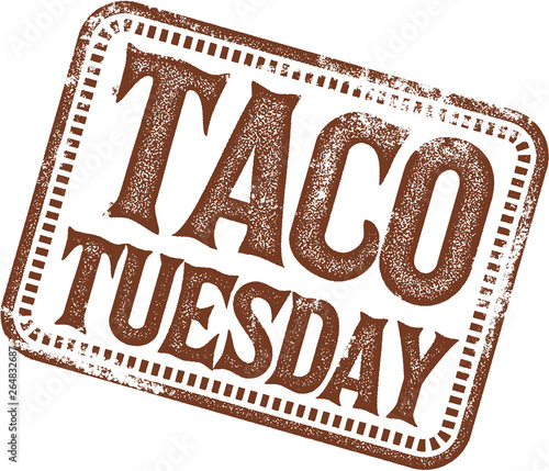 Taco Tuesday Menu Design Stamp