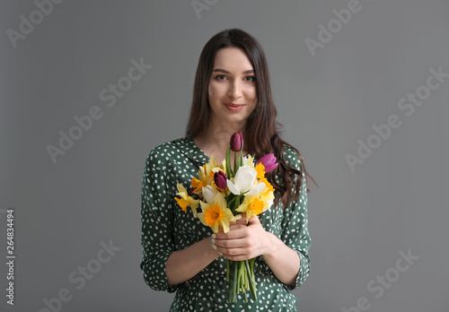 Beautiful young woman with ...