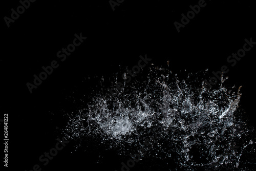 Splash of water. Isolate on black background