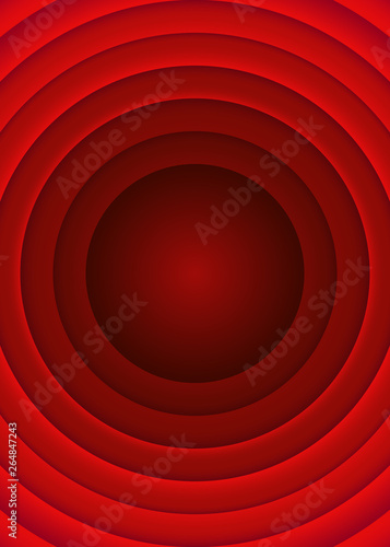 red circles background. Isolated Vector Illustration
