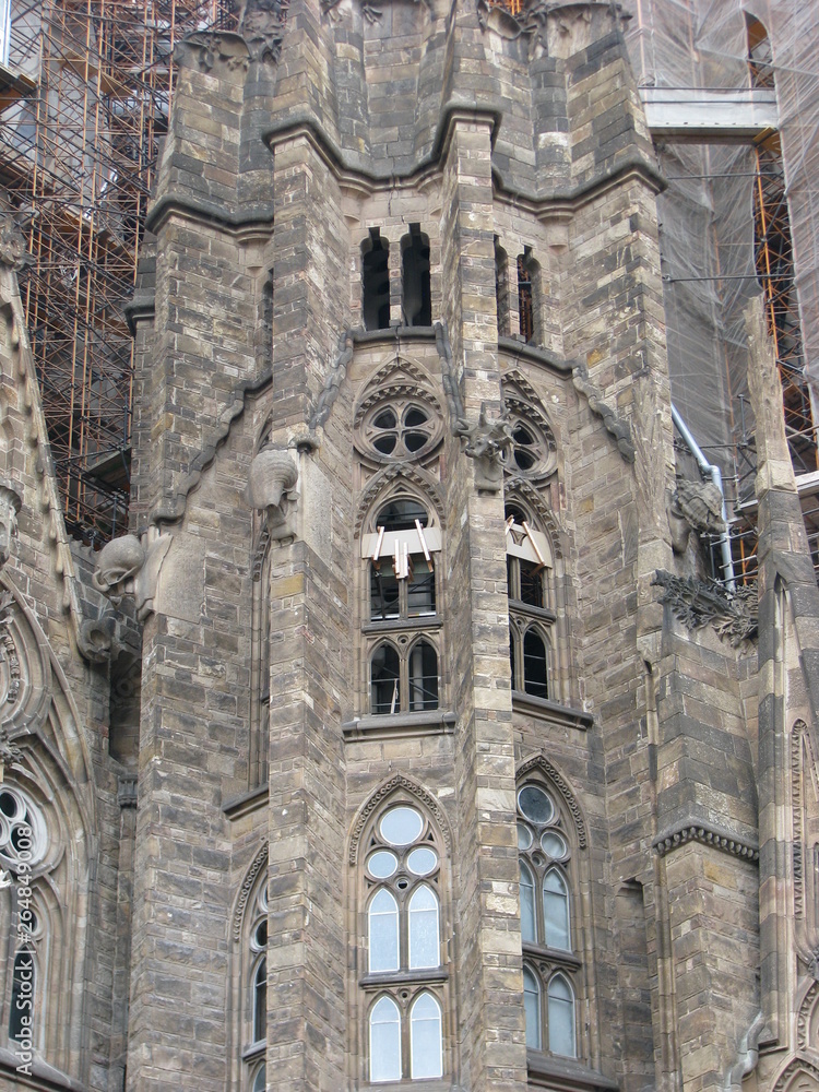 Sagrada Familia Cathedral architecture in barcelona spain.
