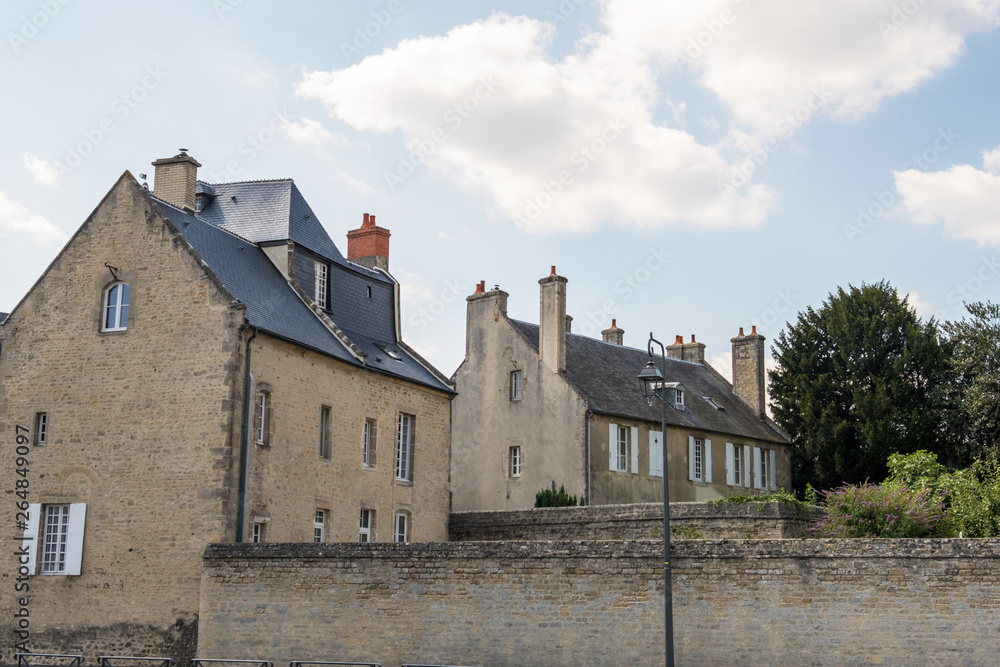 Typical house on the street of an medieval city Bayeux. Calvados department, Normandy, France Typical house on the street of an medieval city Bayeux. Calvados department, Normandy, France