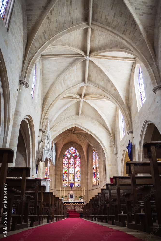 Inside of the Parish Church of Saint Eloi in Bordeaux