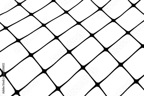 Iron wire fence on a white background
