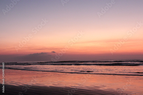 sunset on beach