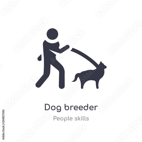 Valokuva dog breeder outline icon