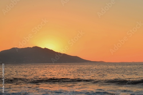 sunset  inspiration and peace in silleiro cap  baiona