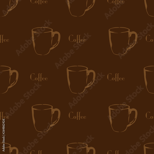 coffee pattern background graphic