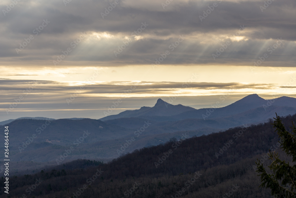 sunset in the mountains sunset in the mountains