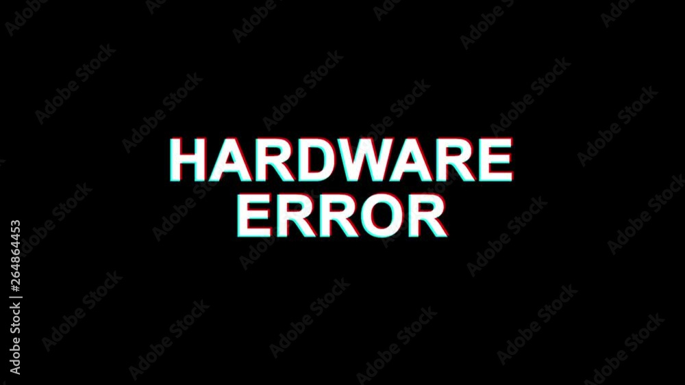 Vidéo Stock Hardware Error Glitch Text Abstract Vintage Twitched 4K Loop Motion Animation
