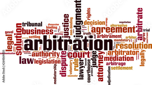 Arbitration word cloud