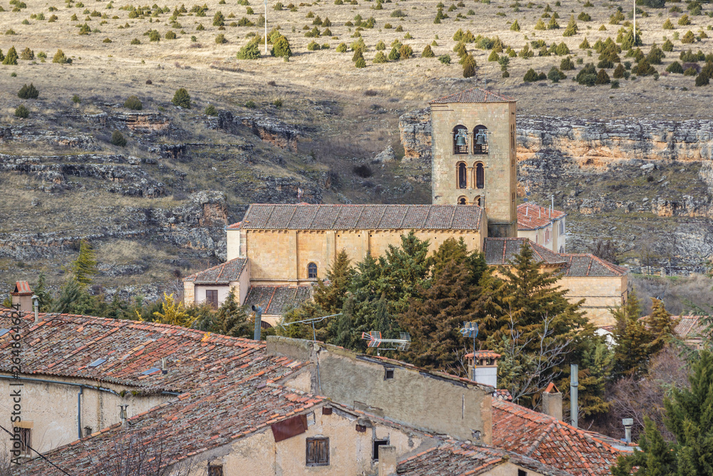 Sanctuary of Our lady of Pena in Sepulveda, small historical town in Segovia region of Spain