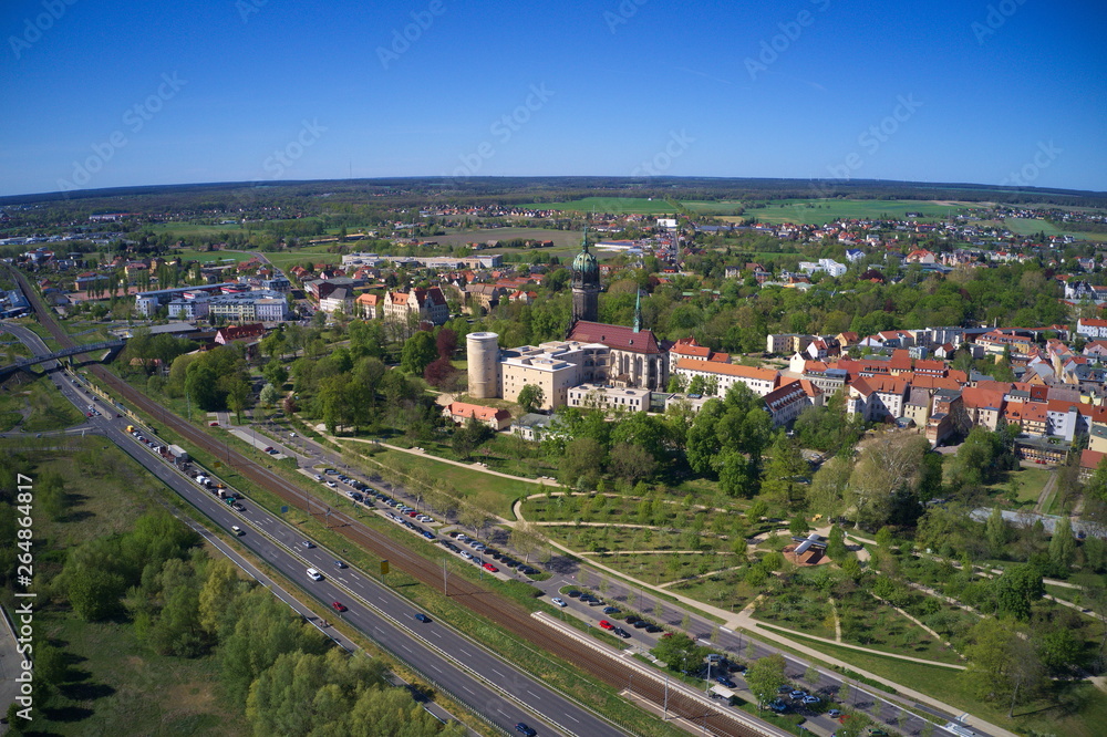 Wittenberg. Vogelperspektive. Wittenberg. Vogelperspektive.