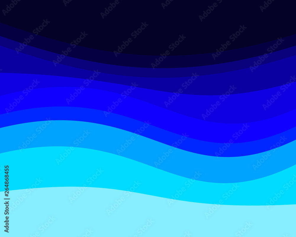 Abstract blue sea and beach summer background with paper waves.Paper cut style, 3d effect imitation, space for text. Abstract blue sea and beach summer background with paper waves.Paper cut style, 3d effect imitation, space for text.