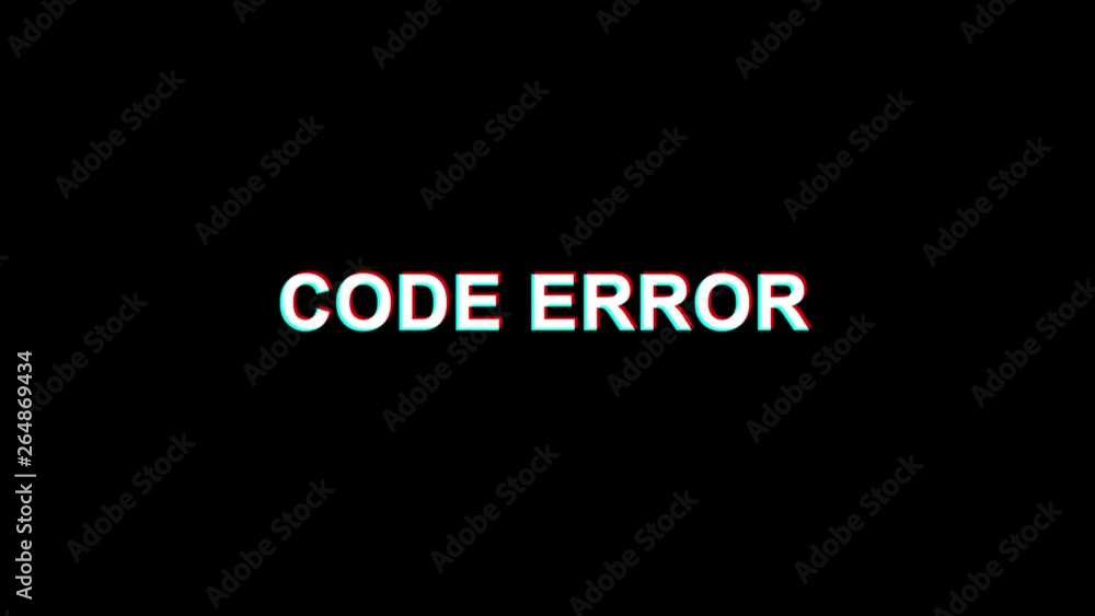 Code Error Glitch Text Abstract Vintage Twitched 4K Loop Motion ...
