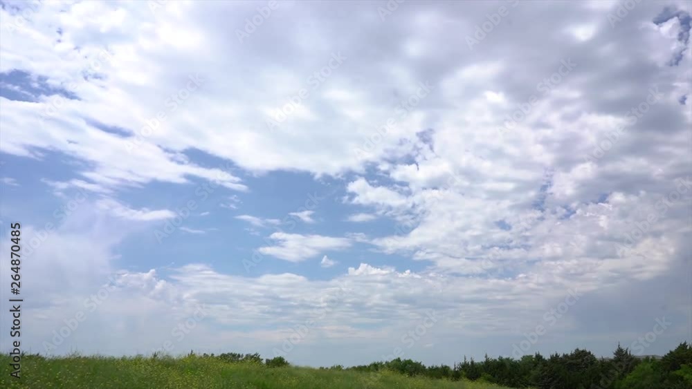 Cloudy sky on a sunny spring day in texas park Cloudy sky on a sunny spring day in texas park