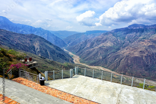 Chicamocha Canyon View from Panachi in Santander, Colombia photo