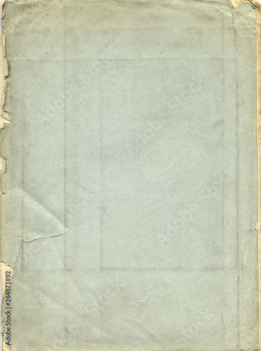 Paper texture. Old book cover. Rough faded surface. Blank retro page. Empty place for text. Perfect for background and vintage style design.