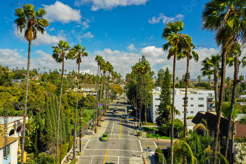 Aerial drone photo of Hollywood California USA photo