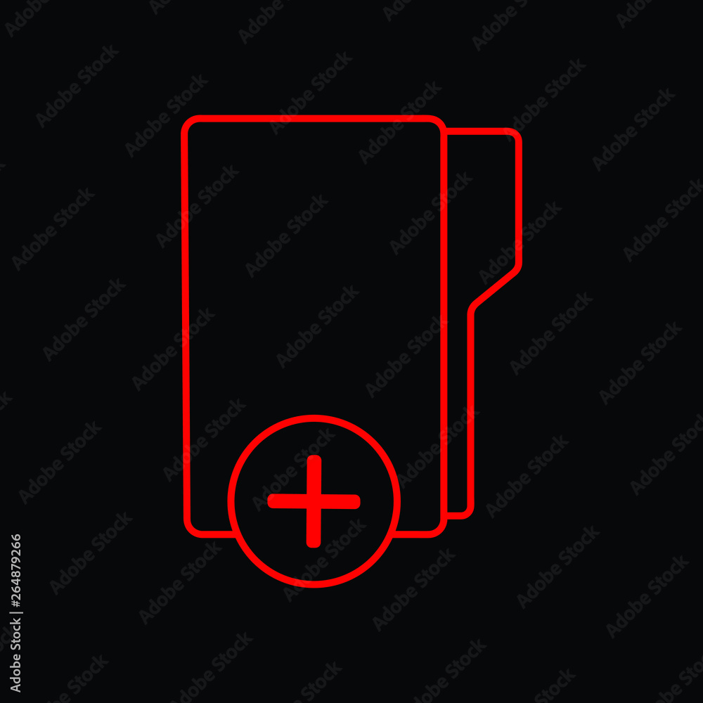 Add File folder line icon. Add File folder line icon.