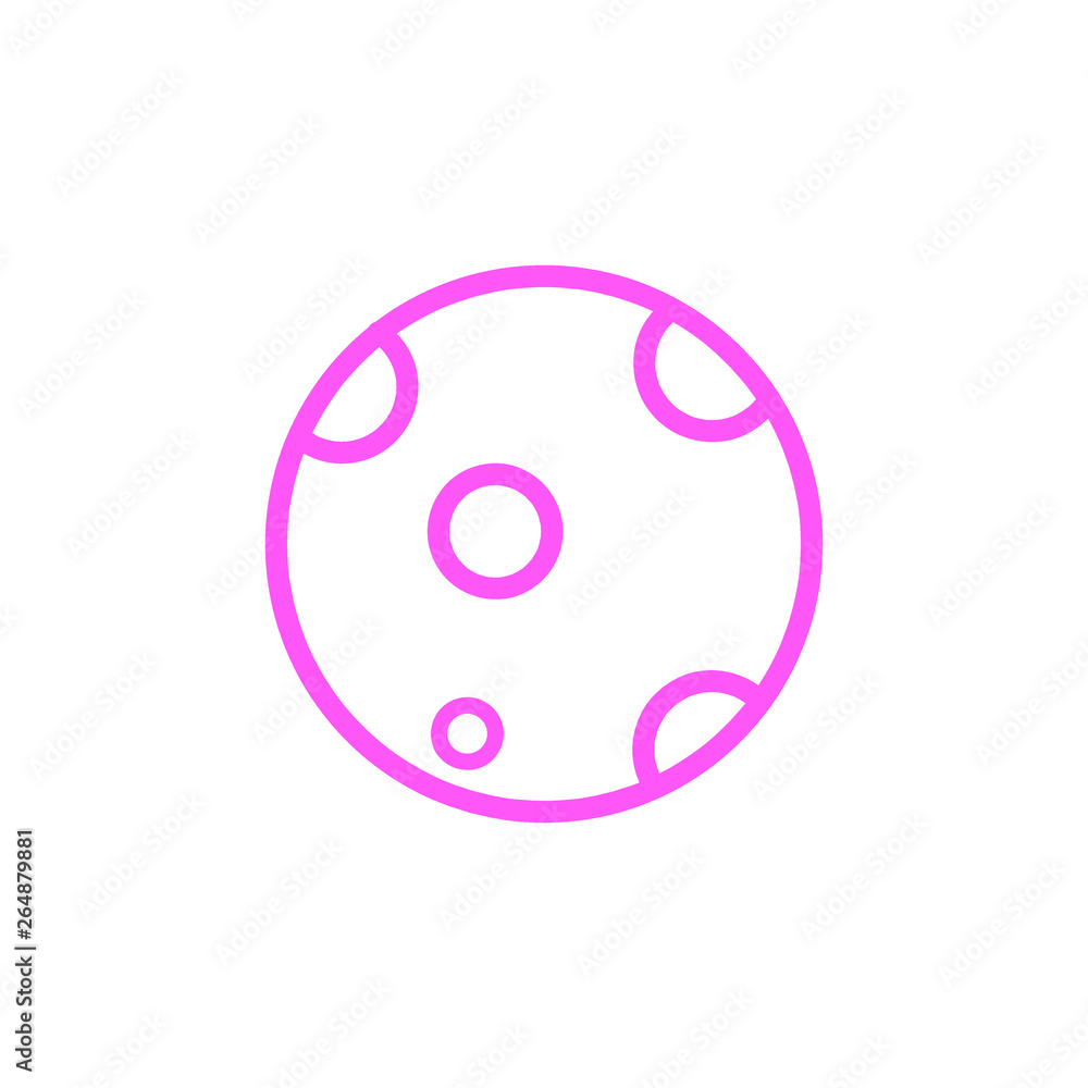 planet icon pink