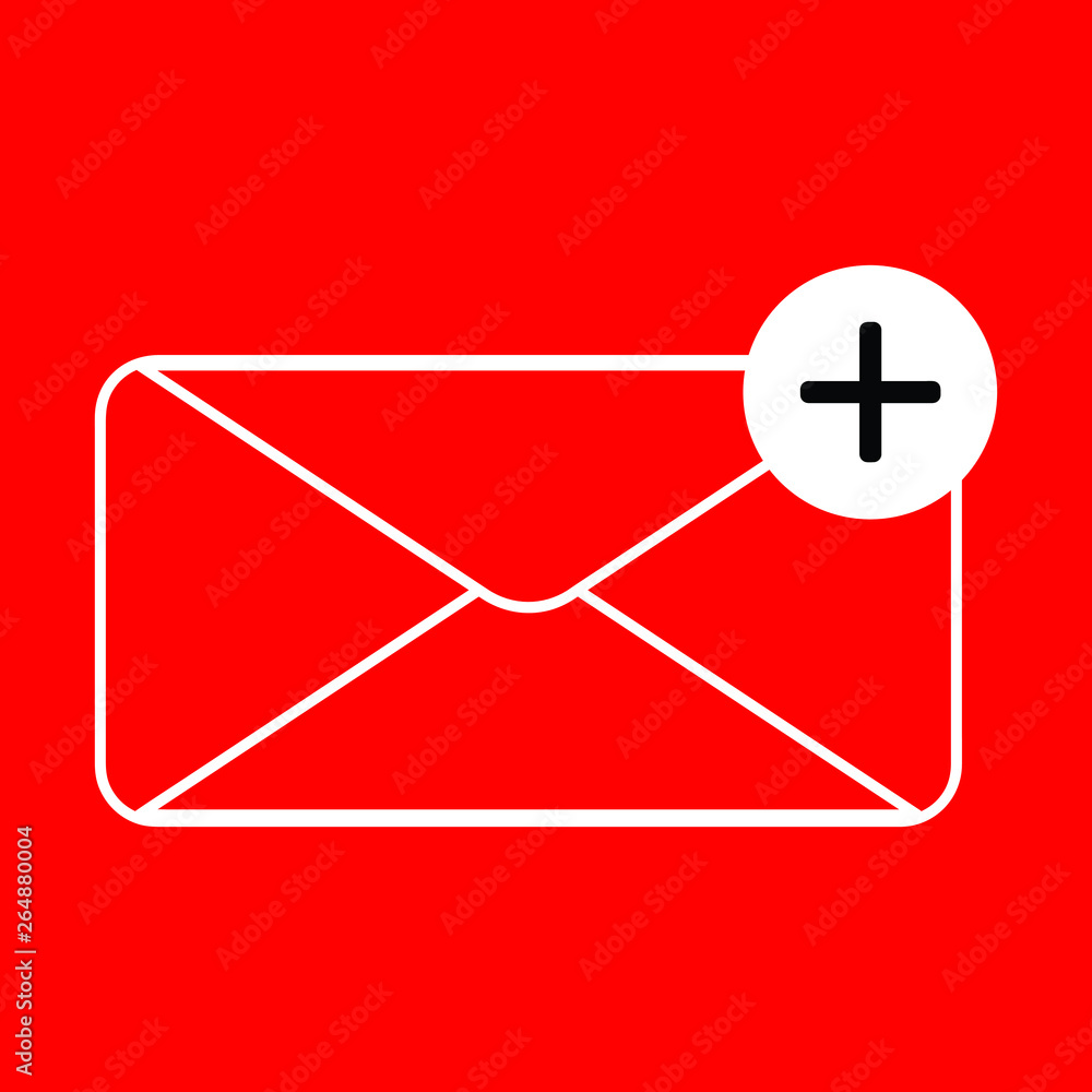 envelope icon in trendy flat envelope icon in trendy flat