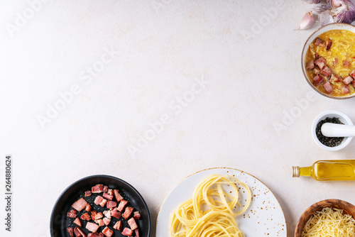Spaghetti pasta alla carbonara