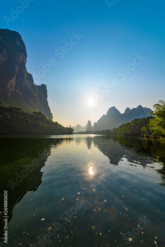 Obraz na płótnie Lijiang river of sunrise