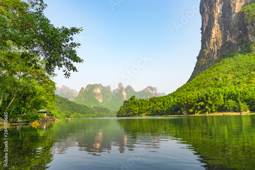 Landscape jiatianxia guilin  lijiang river on the mountain.The landscape of near guilin  yangshuo county  guangxi  China