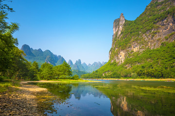 Leinwandbilder Guilin Li-Fluss Karstlandschaft bei Yangshuo  © 一飞 黄
