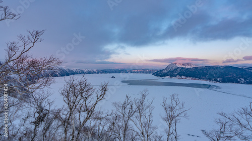 Snow Landscape Mountain View Background