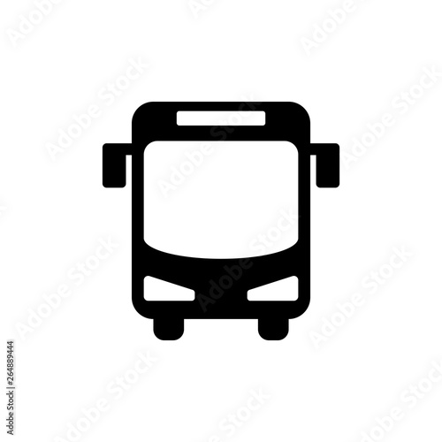 bus icon isolated vector