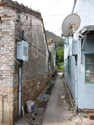 Canvas Print street view of hongkong