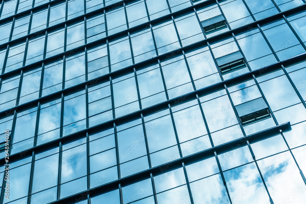 Modern architecture tone close Up in blue tone. Modern architecture tone close Up in blue tone.