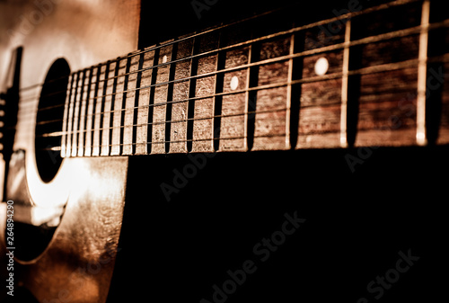 Canvas Print acoustic guitar
