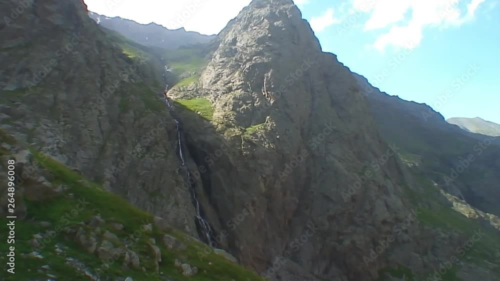 Caucasus. Ossetia. Gorge Midagrabin. Upper reaches. Caucasus. Ossetia. Gorge Midagrabin. Upper reaches.
