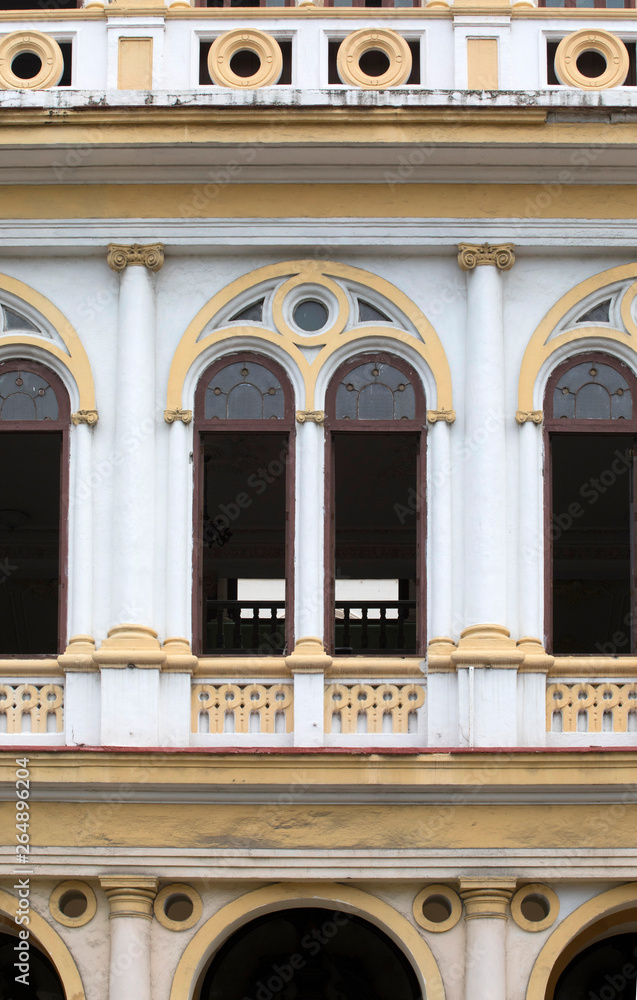 Grand Spanish Colonial windows Architecture Havana Cuba