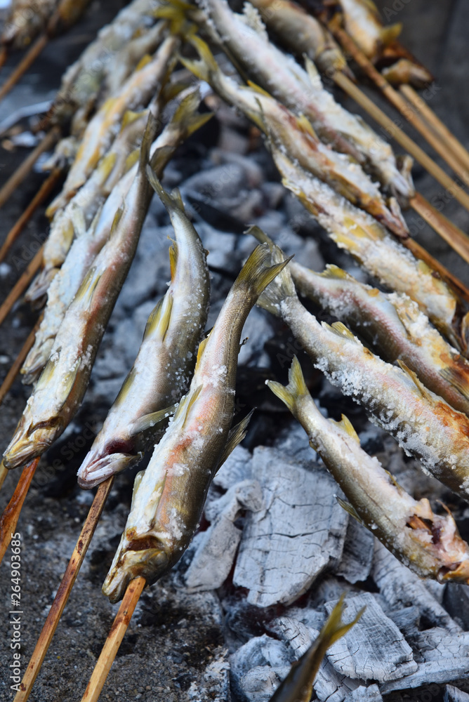 Grilled freshwater trout Grilled freshwater trout