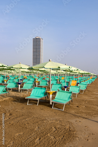 Beach umbrellas in Italy