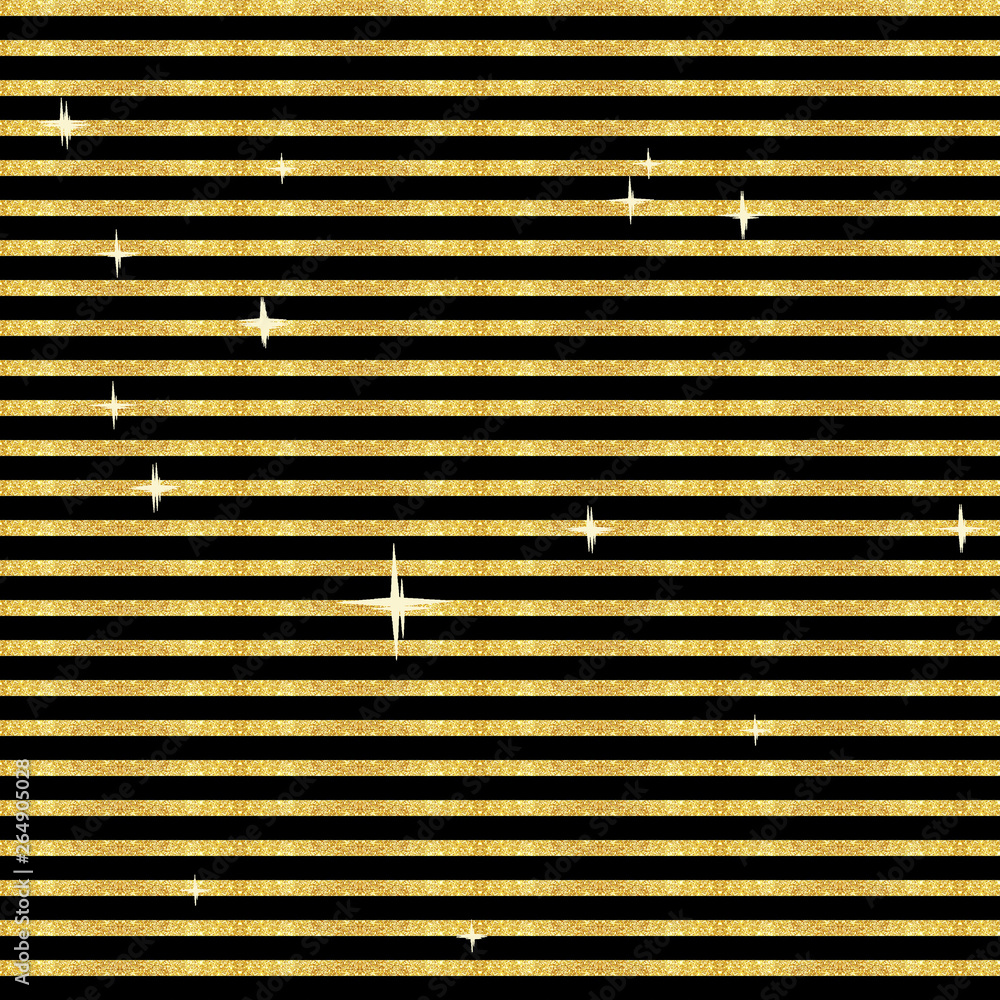 Fototapeta premium Golden Glitter shining glamour seamless carnival pattern