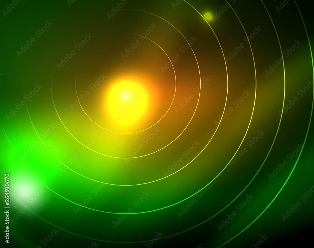 Neon circles abstract background Neon circles abstract background
